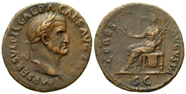 Galba (68-69), As, Rome, c. late summer AD 68; Æ (g 9,70; mm 27)