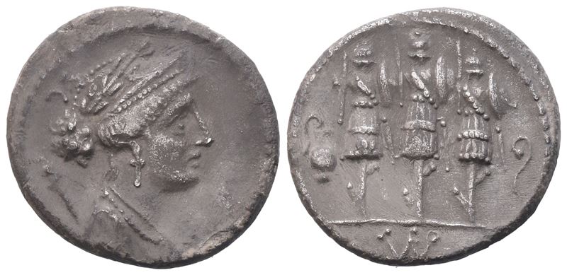 Faustus Cornelius Sulla, Denarius, 56 Bc; Ar (3,67 G; 18,5 MM; 6 H)