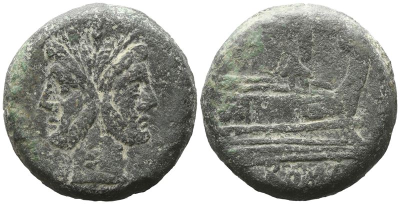 Anonymous, As, After 211 Bc; Æ (47,01 G; 34,3 MM; 3 H)