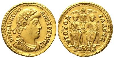 Valentinian i (364-375), Solidus, Treveri, Ad 367-375; Av (g 4,47; MM 20)