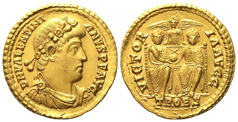 Valentinian i (364-375), Solidus, Treveri, Ad 367-375; Av (g 4,47; MM 20)