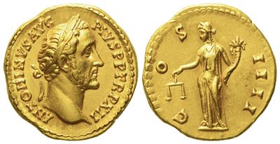 Antoninus Pius (138-161), Aureus, Rome, Ad 148-149; Av (g 7,19; MM 19)