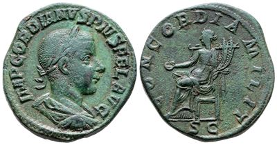 Gordian III (238-244). Æ Sestertius (30 MM, 22.84 G).