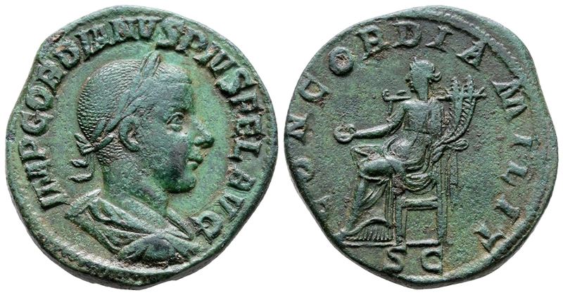 Gordian III (238-244). Æ Sestertius (30 MM, 22.84 G).