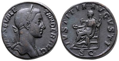 Severus Alexander (222-235). Æ Sestertius (30 MM, 22.44 G).