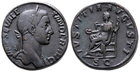 Severus Alexander (222-235). Æ Sestertius (30 mm, 22.44 g).