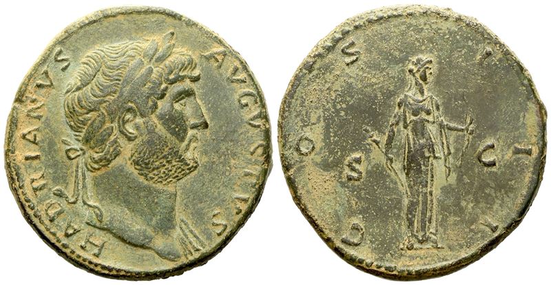 Hadrian (117-138), Sestertius, Rome, Ad 124-127; Æ (g 31,14; MM 33)