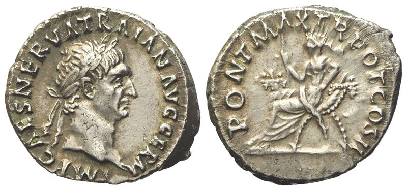 Trajan (98-117), Denarius, Rome, Ad 98-99; Ar (g 3,65; MM 19)