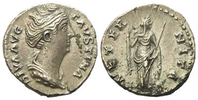 Diva Faustina I, Denarius Struck Under Antoninus Pius, Rome, After Ad 141; Ar (g 3,43; MM 17)