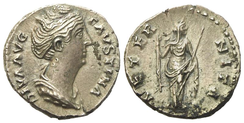 Diva Faustina I, Denarius Struck Under Antoninus Pius, Rome, After Ad 141; Ar (g 3,43; MM 17)