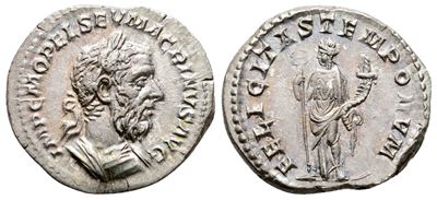 Macrinus (217-218). Ar Denarius (19 MM, 3.23 G).