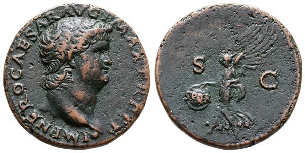 Nero (54-68). Æ As (28mm, 10.35g).  - Auction Greek, Roman and Byzantine Coins	 - Bertolami Fine Art - Prague