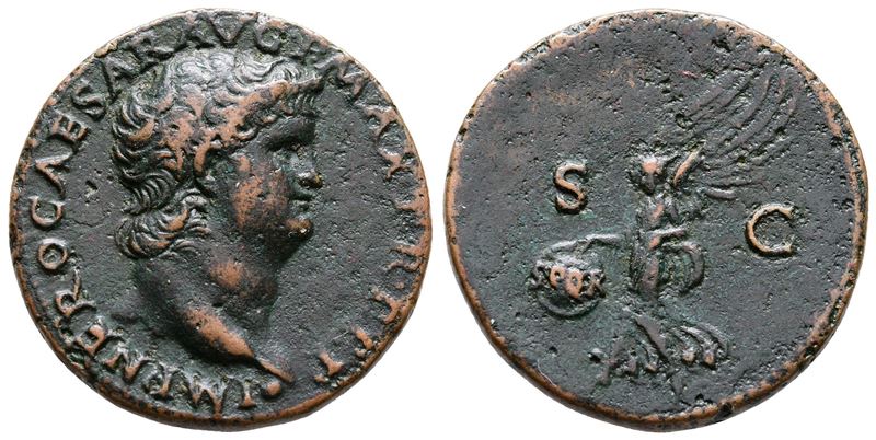 Nero (54-68). Æ As (28mm, 10.35g).