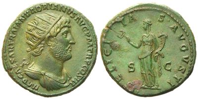 Hadrian (117-138), Dupondius, Rome, Ad 119-123; Æ (g 16,30; MM 28)