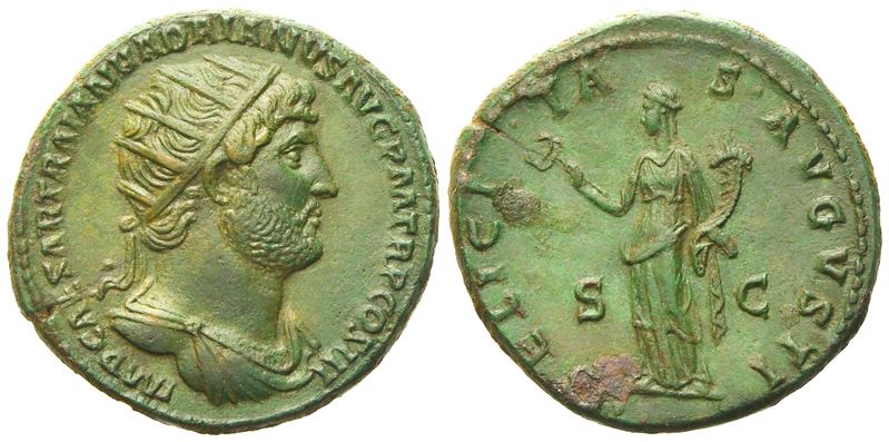Hadrian (117-138), Dupondius, Rome, Ad 119-123; Æ (g 16,30; MM 28)