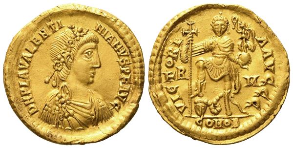 Valentinian III (425-455), Solidus, Rome, AD 425-426; AV (g 4,41; mm 21)