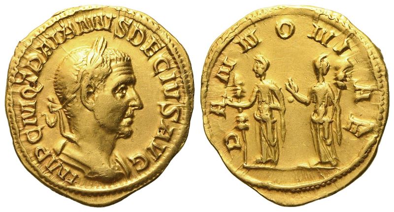 Trajan Decius (249-251), Aureus, Rome, Ad 249-251; Av (g 3,97; MM 19)