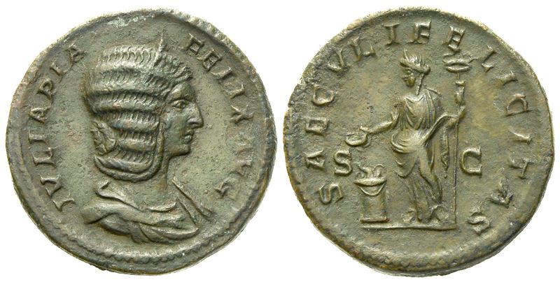 Julia Domna, Dupondius Struck Under Caracalla, Rome, C. Ad 211-217; Æ (g 13,90; MM 25)
