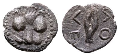 Sicily, Leontinoi, C. 475-466 Bc. Ar Obol (9 MM, 0.29 G).