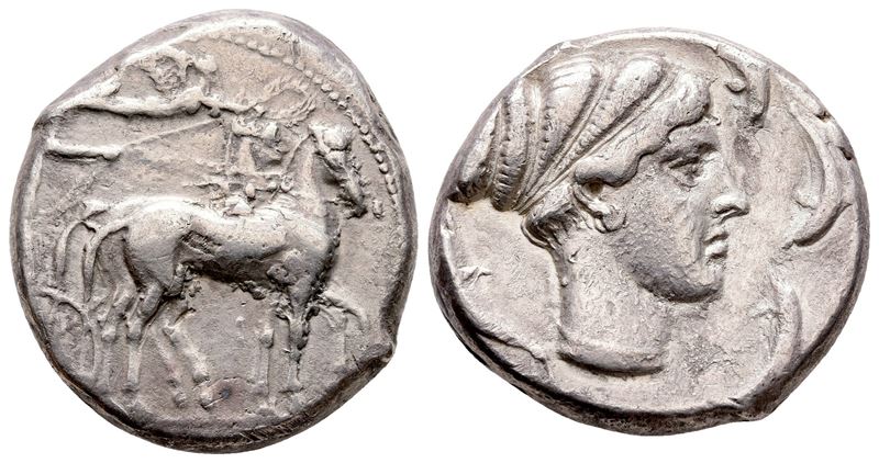 Sicily, Syracuse, 466-405 Bc. Ar Tetradrachm (25 MM, 17.13 G).