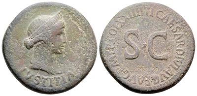 Julia Augusta (livia, Augusta, Ad 14-29). Æ Dupondius (31 MM, 11.67 G).
