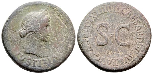 Julia Augusta (Livia, Augusta, AD 14-29). Æ Dupondius (31 mm, 11.67 g).