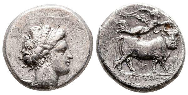 Southern Campania, Neapolis, c. 320-300 BC. Fourrée Didrachm (21 mm, 6.97 g).  - Auction Greek, Roman and Byzantine Coins	 - Bertolami Fine Art - Prague