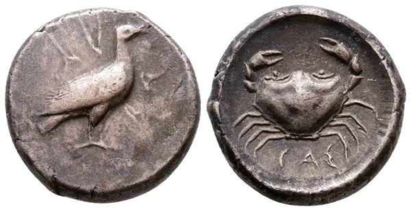 Sicily, Akragas, c. 480/478-470 BC. AR Didrachm (21 mm, 8.53 g).  - Auction Greek, Roman and Byzantine Coins	 - Bertolami Fine Art - Prague