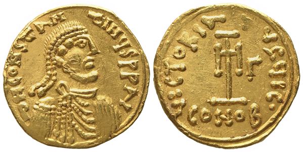 Constans II (641-668), Tremissis; AV (1,43 g; 13 mm)