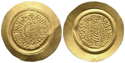 Aistulf, Tremissis in AV, Lombardia o Toscana (749–756)