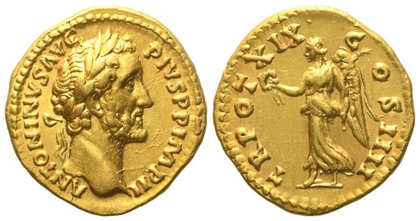 Antoninus Pius (138-161), Aureus, Rome, AD 155-156; AV (g 7,16; mm 19)