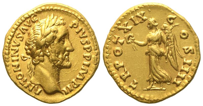 Antoninus Pius (138-161), Aureus, Rome, Ad 155-156; Av (g 7,16; MM 19)