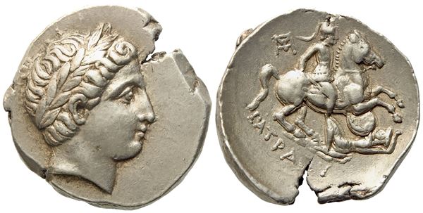 Kings of Paeonia, Patraos (335-315 BC), Tetradrachm; AR (12,70 g; 26 mm)