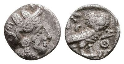 Arabia, Southern. Hadhramawt, Late 3rd Century Bc. Ar Obol (8 MM, 0.60 G).