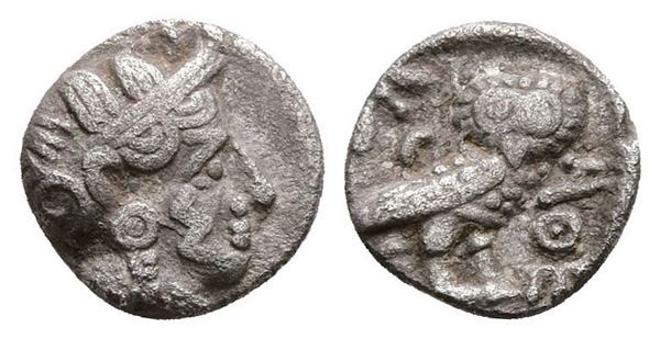 Arabia, Southern. Hadhramawt, late 3rd century BC. AR Obol (8 mm, 0.60 g).  - Auction Greek, Roman and Byzantine Coins	 - Bertolami Fine Art - Prague