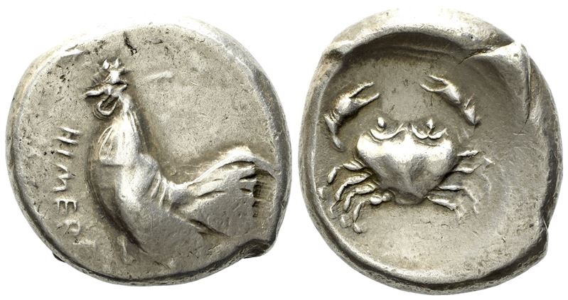 Sicily, Himera (C. 483-472), Didrachm; Ar (8,62 G; 19,5 MM)