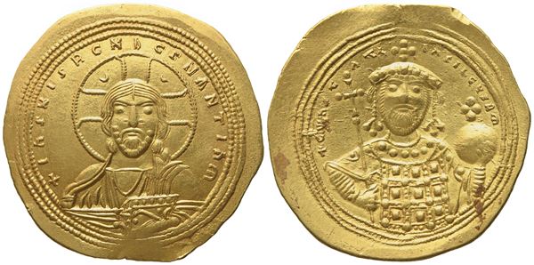 Constantine IX Monomachus (1042-1055), Histamenon Nomisma; AV (4,45 g; 25,5 mm)