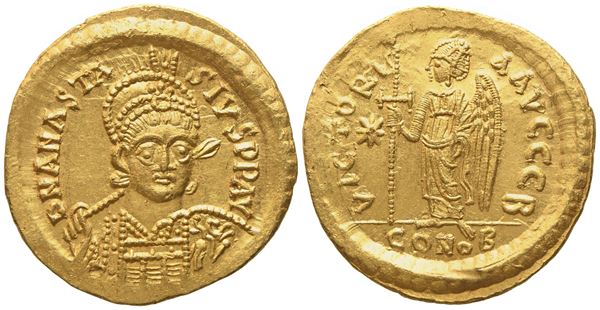 Anastasius I (491-518), Solidus; AV (4,57 g; 20,3 mm)