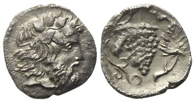 Sicily, Naxos (C.ca 415-403 Bc), Litra; Ar (0,78 G; 11,3 MM)