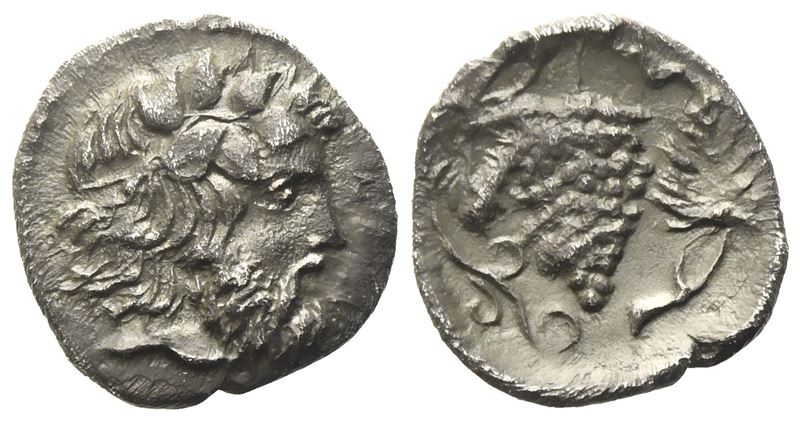 Sicily, Naxos (C.ca 415-403 Bc), Litra; Ar (0,78 G; 11,3 MM)