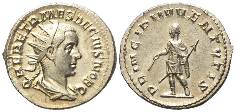 Herennius Etruscus Caesar, Antoninianus Struck Under Trajan Decius, Rome, Ad 250-251; Ar (g 4,70;...