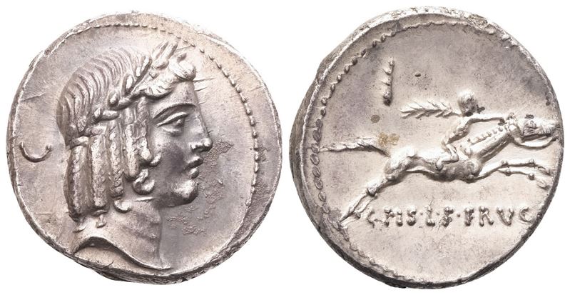 C. Calpurnius Piso Frugi, Denarius, Rome, 67 BC; AR (3,95 g; 17,5 mm; 8 h)