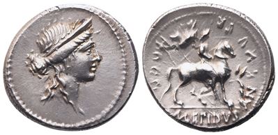 M. Aemilius Lepidus, Denarius, 61 Bc; Ar (3,80 G; 18 MM; 6 H)