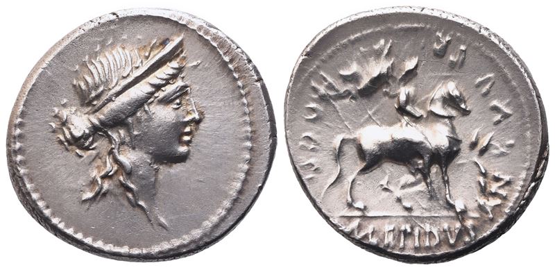 M. Aemilius Lepidus, Denarius, 61 Bc; Ar (3,80 G; 18 MM; 6 H)