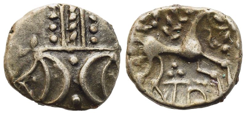 Celtic. Britannia, Iceni, Anted, Silver unit, c. 10-30 AD; AR (1,26 g; 12,8 mm)