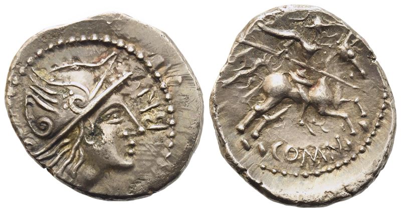 Celtic. South-East Gallia, Quinarius, c. I century BC; AR (2,20 g; 16,7 mm)