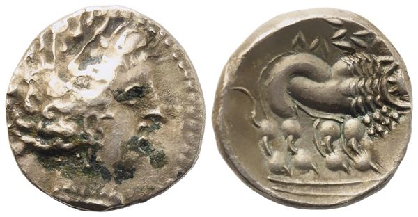Celtic. Gallia Cisalpina, Insubres, Drachm, c. 200-150 BC; AR (2,91  g; 14,9 mm)