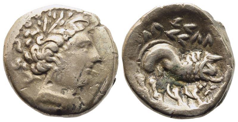 Celtic. Gallia Cisalpina, Insubres, Drachm, c. 200-150 BC; AR (2,93 g; 15 mm)