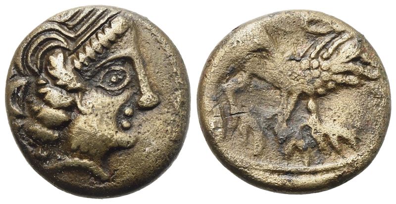 Celtic. Gallia Cisalpina, Drachm, c. II-I century BC; AR (2,58 g; 14,6 mm)