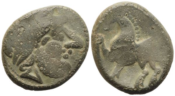 Celtic. Eastern Europe, Tetradrachm, c. III century BC; Æ (9,70 g; 24,8 mm)